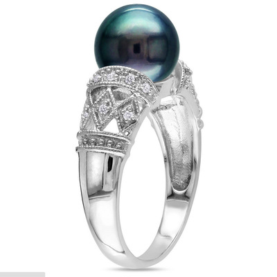 珍珠戒指_女士珍珠戒指镀银结婚订婚首饰饰品批发直销 